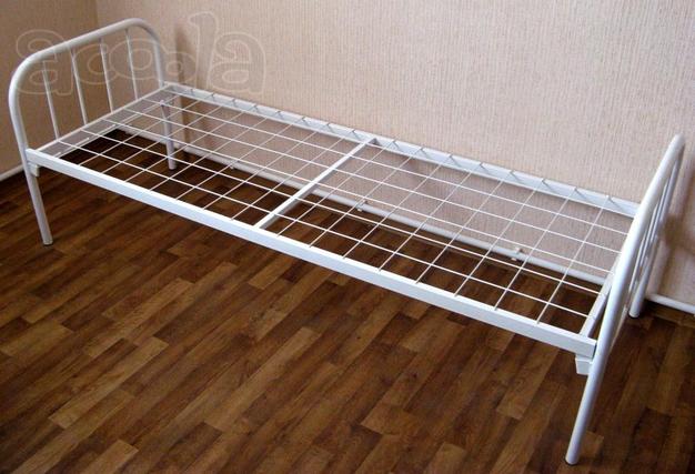Кровати на металл каркасе для гостиниц и общежитий, для студентов и строителей